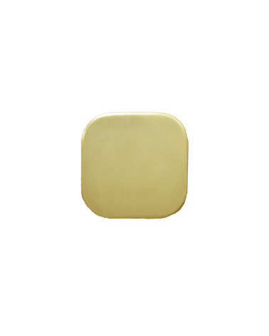 Appendiabiti da parete quadrato sottile in inox oro satinato D.60