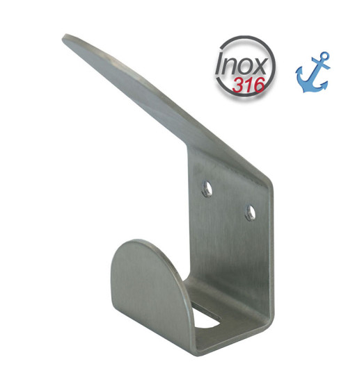 Appendiabiti per collettività inox 316