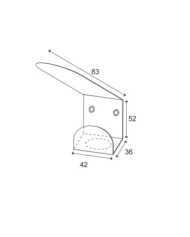 Disegno Appendiabiti per collettività inox 316