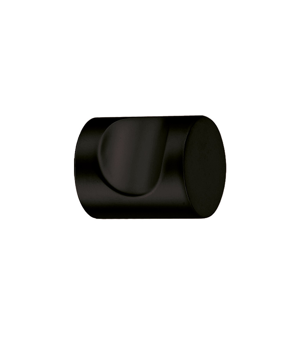 Pomolo per mobile con intaglio Nero Opaco