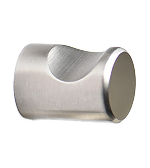 Pomolo per mobile con intaglio inox spazzolato opaco