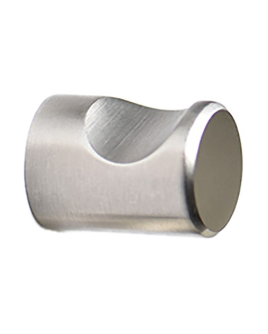 Pomolo per mobile con intaglio inox spazzolato opaco