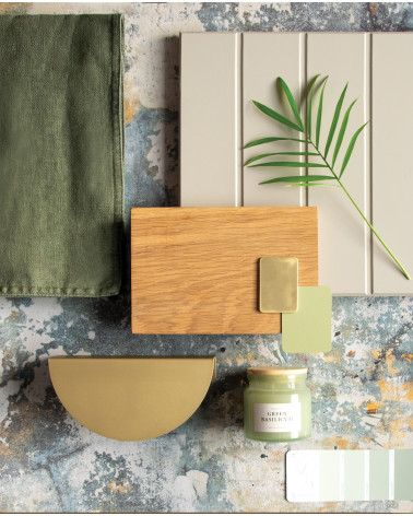 Maniglia per mobile oro opaco ZORIA maniglia design con materiali decorativi