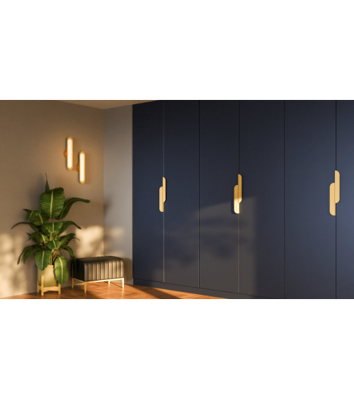 Maniglia per mobile oro opaco ZORIA allungata maniglia design