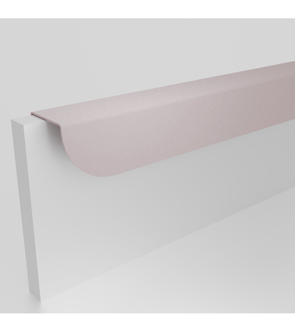 Maniglia per mobile rosa cipria ZORIA allungata maniglia design