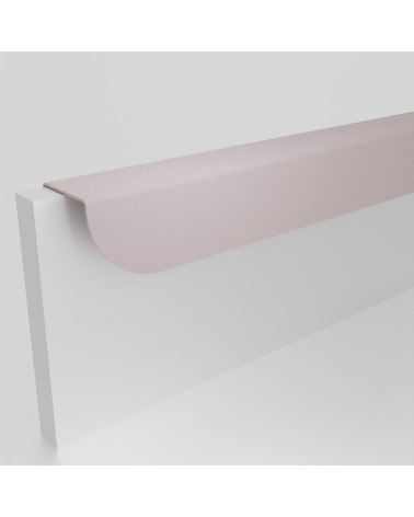 Maniglia per mobile rosa cipria ZORIA allungata maniglia design