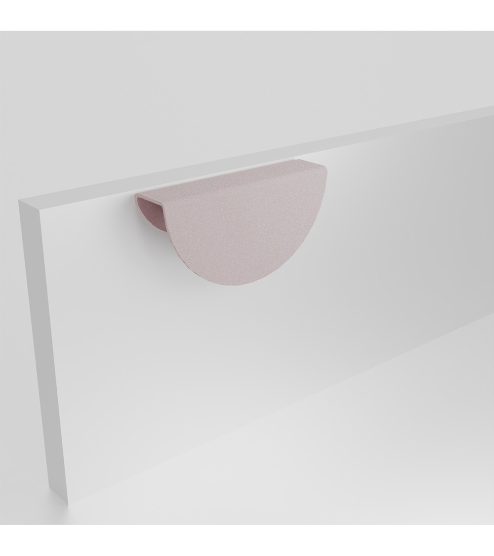 Maniglia per mobile rosa cipria ZORIA frontale design