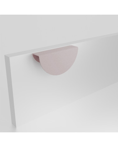 Maniglia per mobile rosa cipria ZORIA frontale design