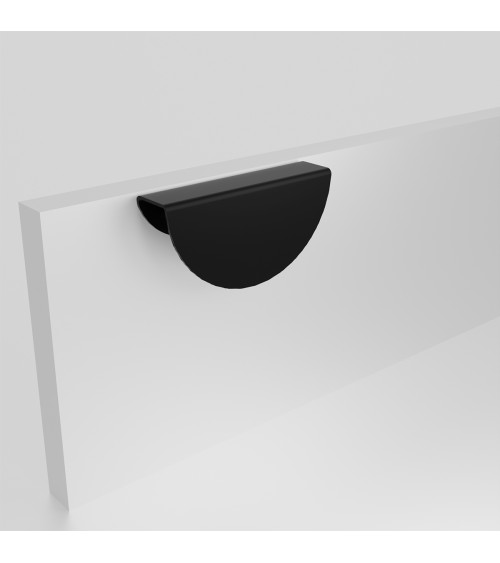Maniglia per mobile nero opaco ZORIA frontale design