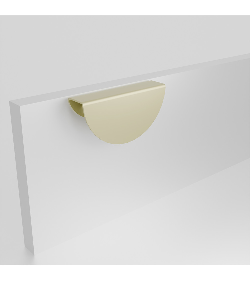 Maniglia per mobile oro opaco ZORIA frontale design