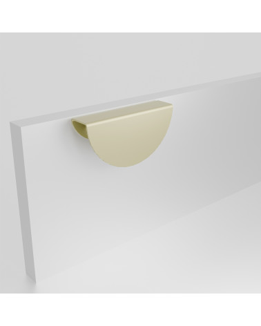 Maniglia per mobile oro opaco ZORIA frontale design