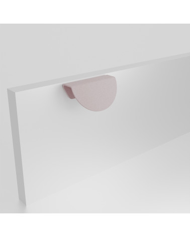 Maniglia per mobile rosa cipria ZORIA obliqua maniglia design