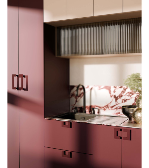 Maniglia per mobile bordeaux SOLEA maniglia design