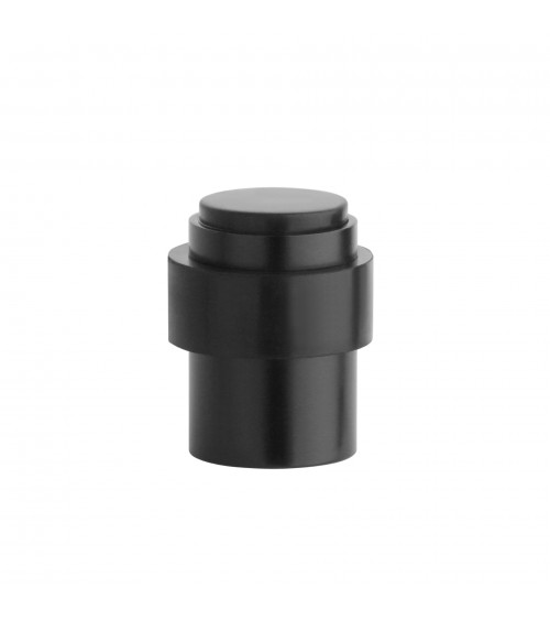 Fermaporta nero STOPPER, per pavimento e muro - maniglia design