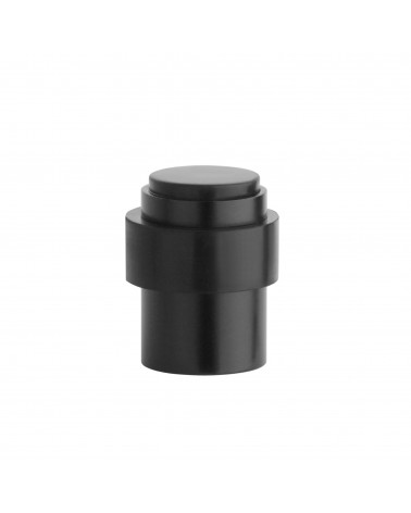 Fermaporta nero STOPPER, per pavimento e muro - maniglia design