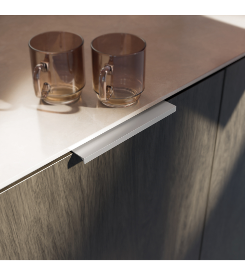 Maniglia per mobile anodizzata naturale TERRA design