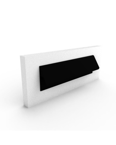 Maniglia per mobile nera opaca VERBA maniglia design fissata su un pannello