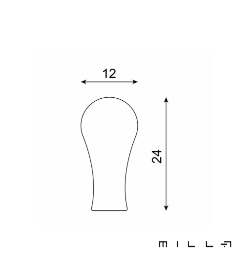 Maniglia per mobile anodizzata spazzolata MAKAO maniglia design