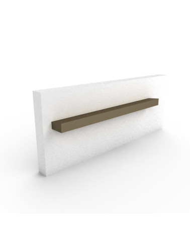 Maniglia per mobile anodizzata spazzolata LATINO design fissata su un pannello