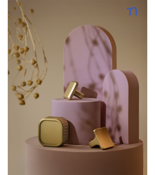 Pomello per mobile oro lucido SIENA maniglia design