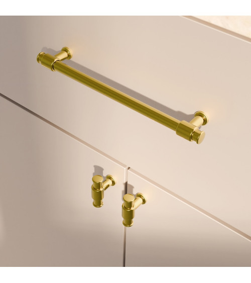 Pomello per mobile oro lucido GALIUM maniglia design