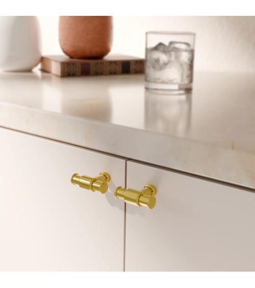 Pomello per mobile oro lucido GALIUM maniglia design