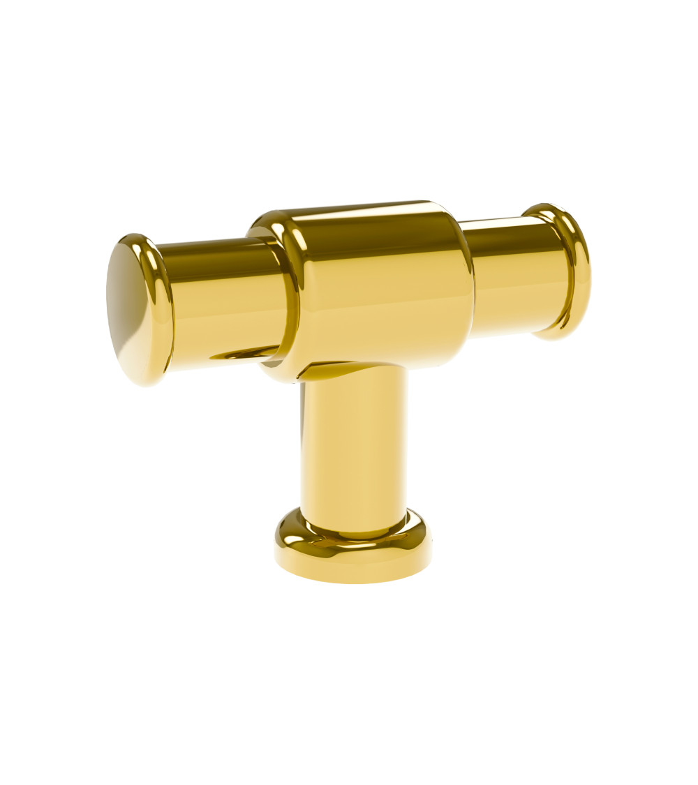 Pomello per mobile oro lucido GALIUM maniglia design