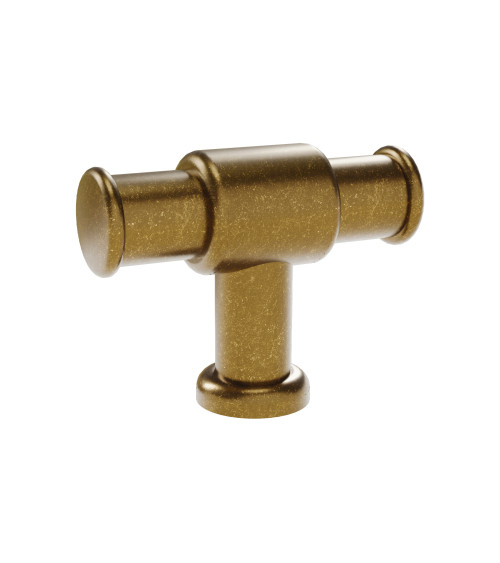 Pomello per mobile patinato su ottone GALIUM maniglia design