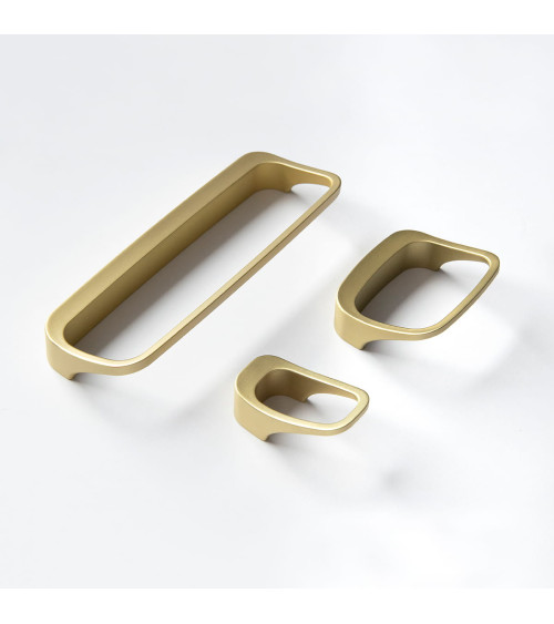 Pomello per mobile oro opaco LAGO maniglia design