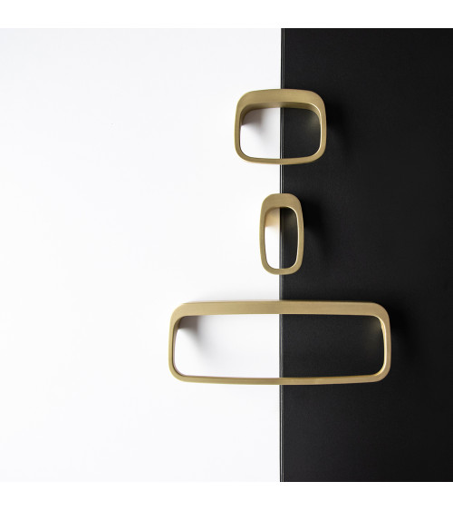 Pomello per mobile oro opaco LAGO maniglia design