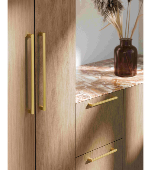 Maniglia per mobile anodizzata oro/oro opaco LARGO maniglia design