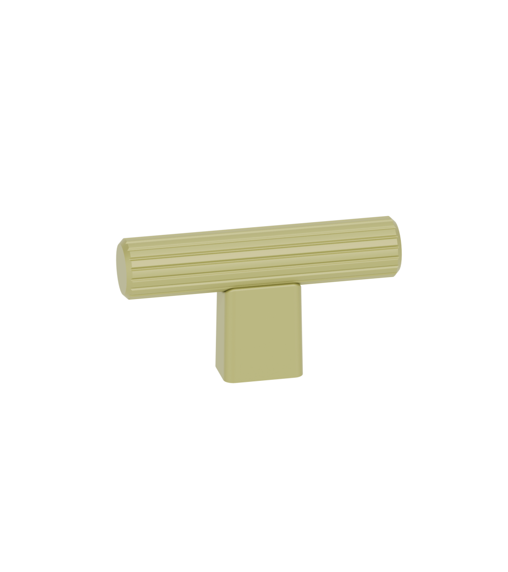 Pomolo per mobile anodizzato oro/oro opaco LARGO maniglia design